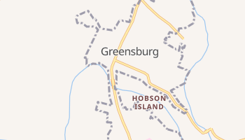 Greensburg, Kentucky map