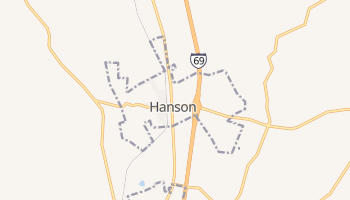 Hanson, Kentucky map