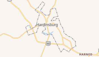 Hardinsburg, Kentucky map