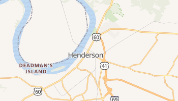 Henderson, Kentucky map