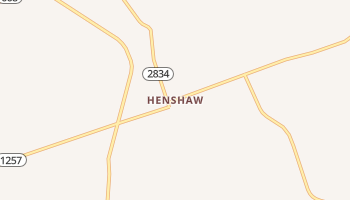 Henshaw, Kentucky map