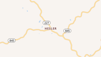 Hesler, Kentucky map