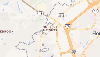 Hopeful Heights, Kentucky map