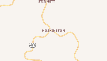 Hoskinston, Kentucky map