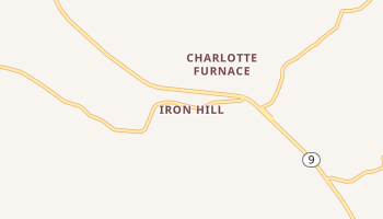Iron Hill, Kentucky map
