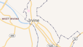 Irvine, Kentucky map