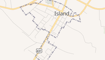 Island, Kentucky map