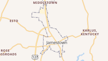 Jamestown, Kentucky map