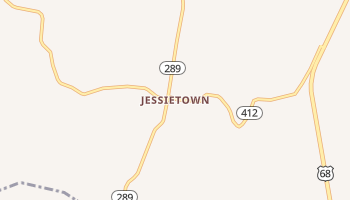 Jessietown, Kentucky map