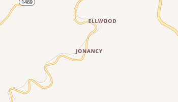 Jonancy, Kentucky map