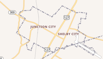 Junction City, Kentucky map