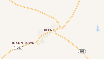 Keene, Kentucky map