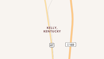 Kelly, Kentucky map