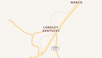 Langley, Kentucky map