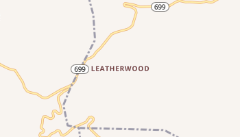 Leatherwood, Kentucky map