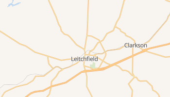 Leitchfield, Kentucky map
