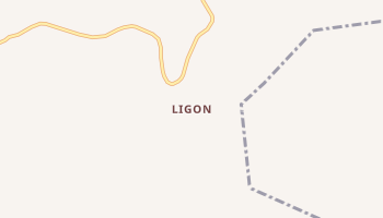 Ligon, Kentucky map