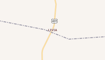 Livia, Kentucky map