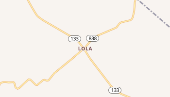 Lola, Kentucky map