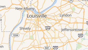 Louisville, Kentucky map