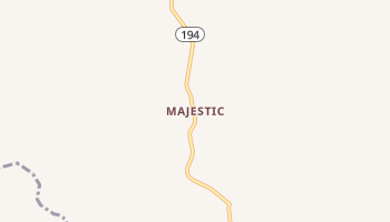 Majestic, Kentucky map