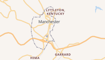 Manchester, Kentucky map