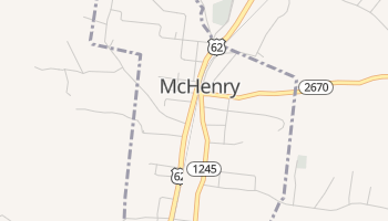 McHenry, Kentucky map