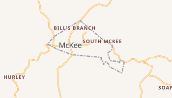 McKee, Kentucky map