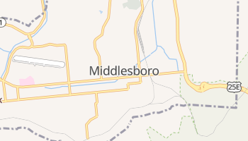 Middlesboro, Kentucky map