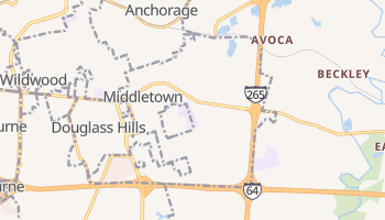 Middletown, Kentucky map