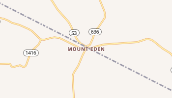 Mount Eden, Kentucky map