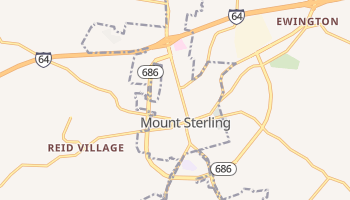 Mount Sterling, Kentucky map