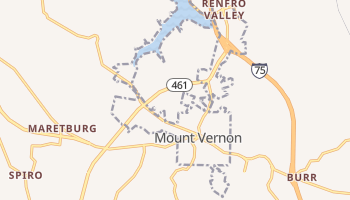 Mount Vernon, Kentucky map