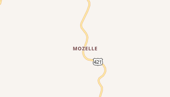 Mozelle, Kentucky map