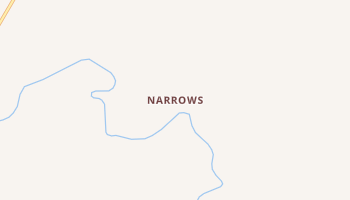 Narrows, Kentucky map