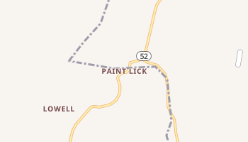 Paint Lick, Kentucky map