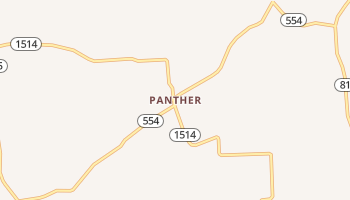 Panther, Kentucky map