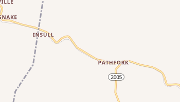 Pathfork, Kentucky map