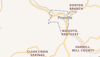 Pineville, Kentucky map