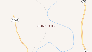 Poindexter, Kentucky map