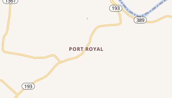 Port Royal, Kentucky map