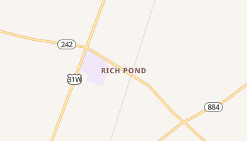 Rich Pond, Kentucky map