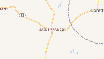 Saint Francis, Kentucky map