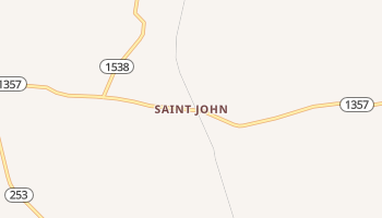 Saint John, Kentucky map