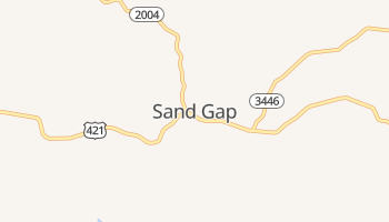 Sandgap, Kentucky map