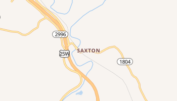 Saxton, Kentucky map