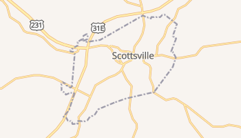 Scottsville, Kentucky map