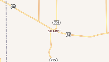 Sharpe, Kentucky map