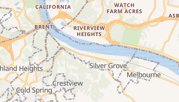 Silver Grove, Kentucky map