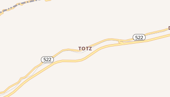 Totz, Kentucky map